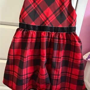 Cat & Jack Red and Black Checkered Dress